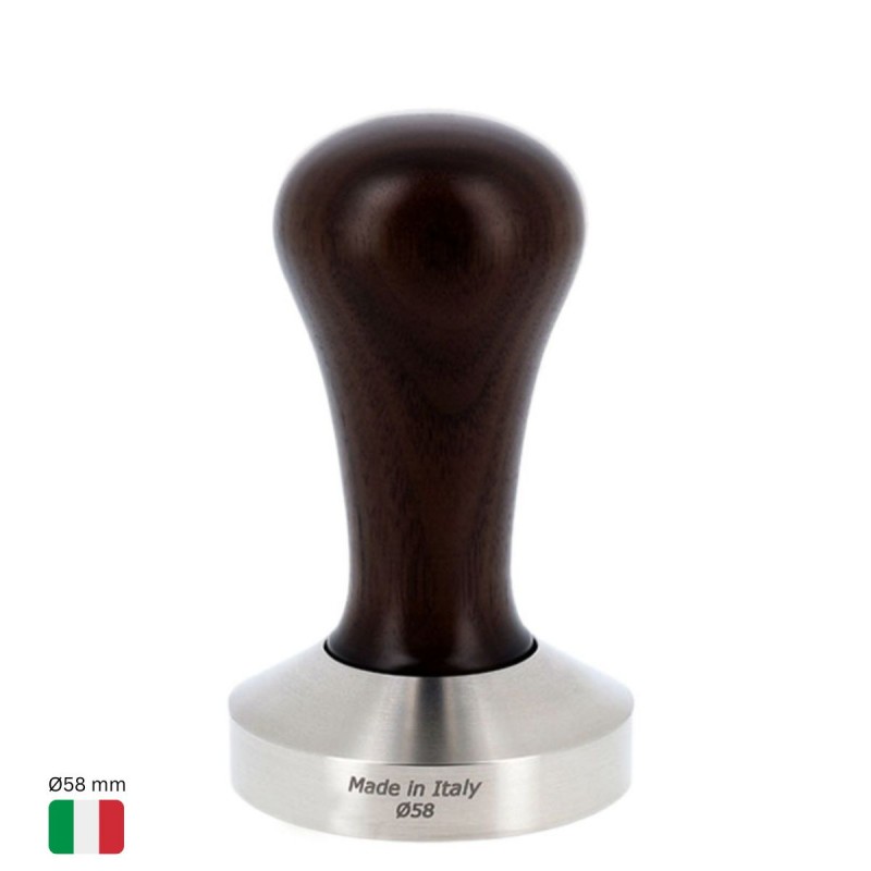 Coffee Tamper Ø58 mm [MOTTA] with Black Wooden Handle