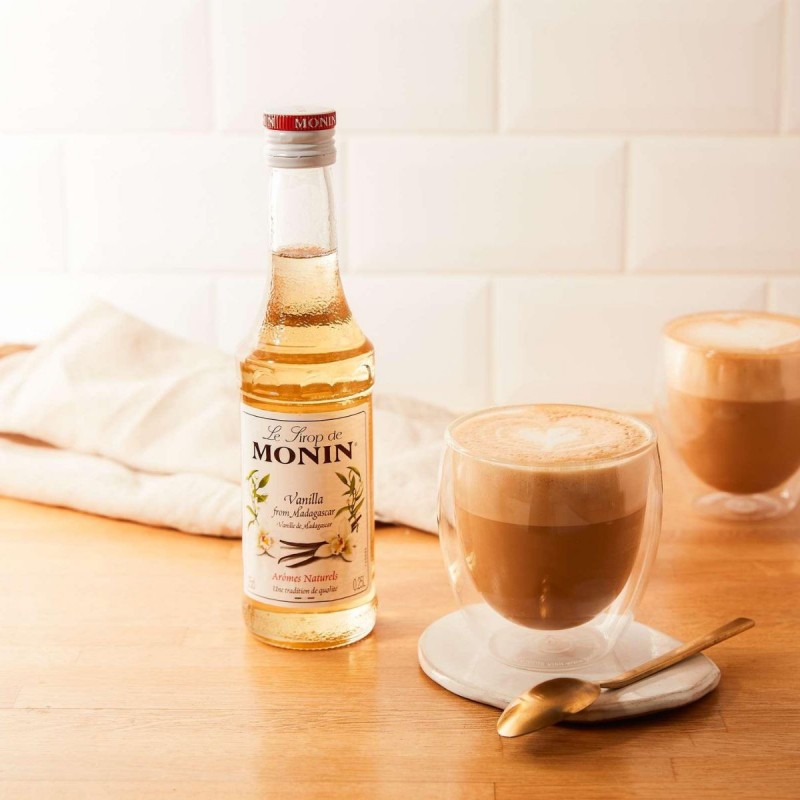 MONIN Vanilla Syrup 250ml – Vanilla Cappuccino and Latte at Home
