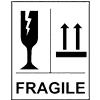 Fragile glass bottle – Handle with care